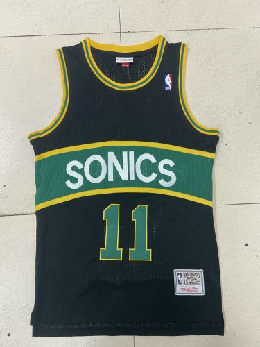 NBA 11 Schrempf Seattle SuperSonics Maillot noir